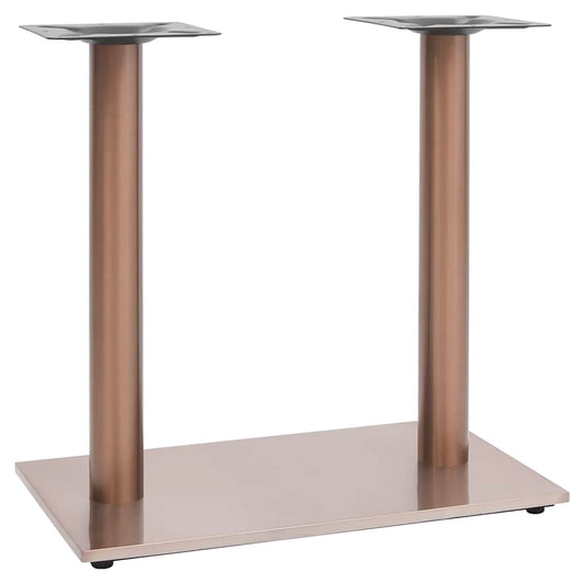 vidaXL Πόδι Τραπεζιού Bistro Μπρονζέ 70x40x72 εκ από Ανοξείδωτο Ατσάλι