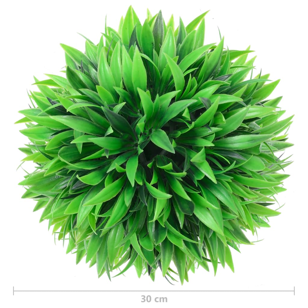 vidaXL Πυξάρι Τεχνητό Σχήμα Μπάλας 2 τεμ. 30 εκ.