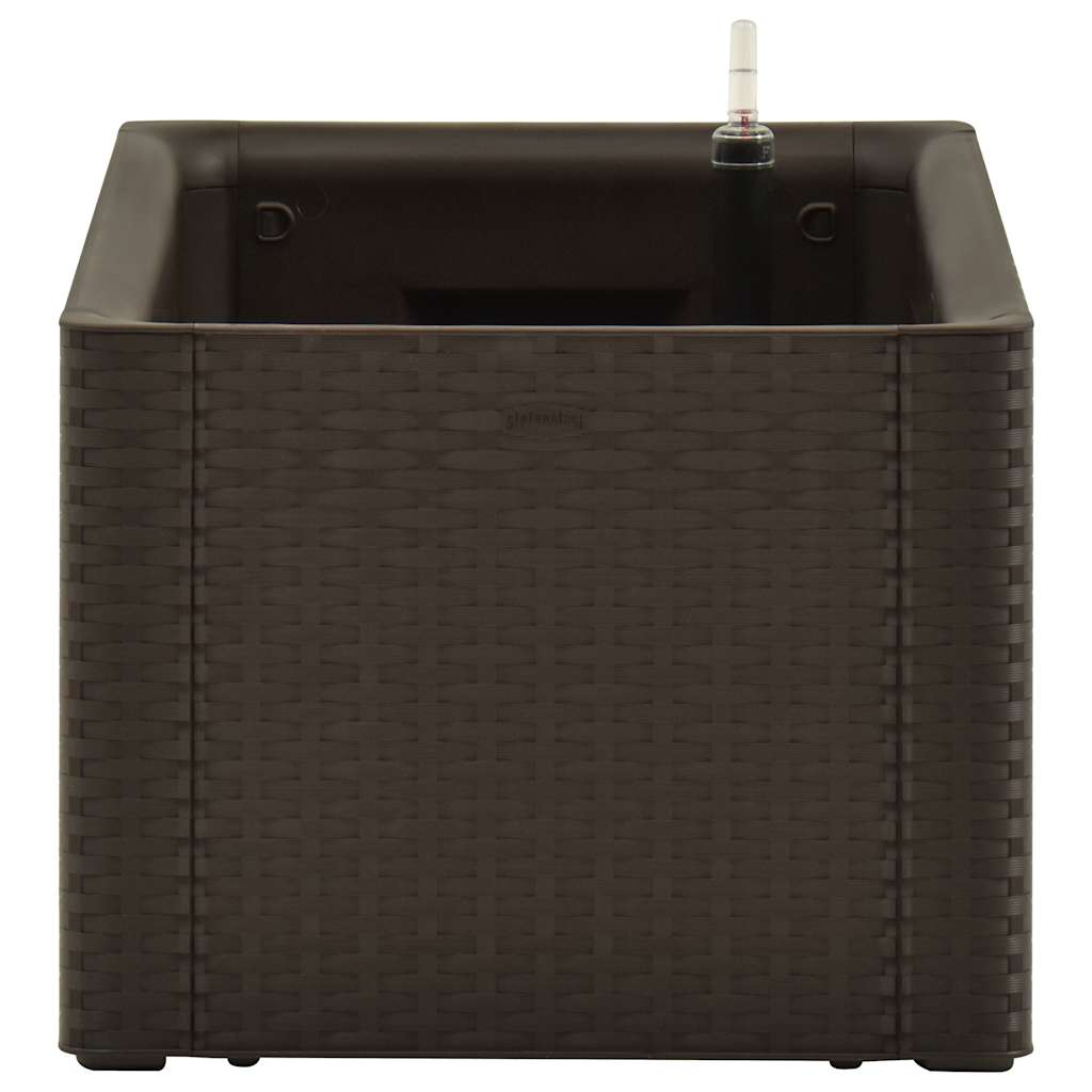 vidaXL Ζαρντινιέρα Κήπου Μόκα 100x43x33 εκ. με Αυτόματο Πότισμα