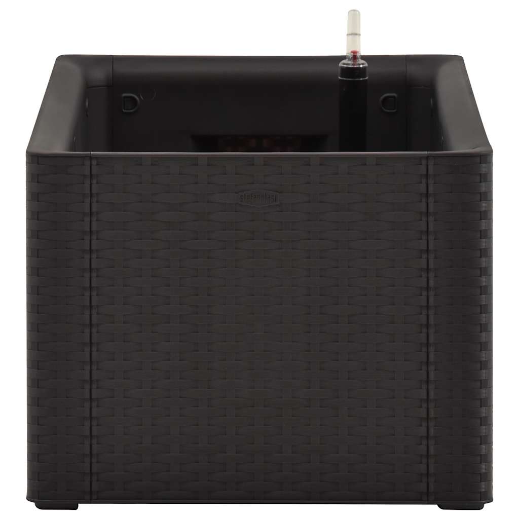 vidaXL Ζαρντινιέρα Κήπου Ανθρακί 100x43x33 εκ. με Αυτόματο Πότισμα
