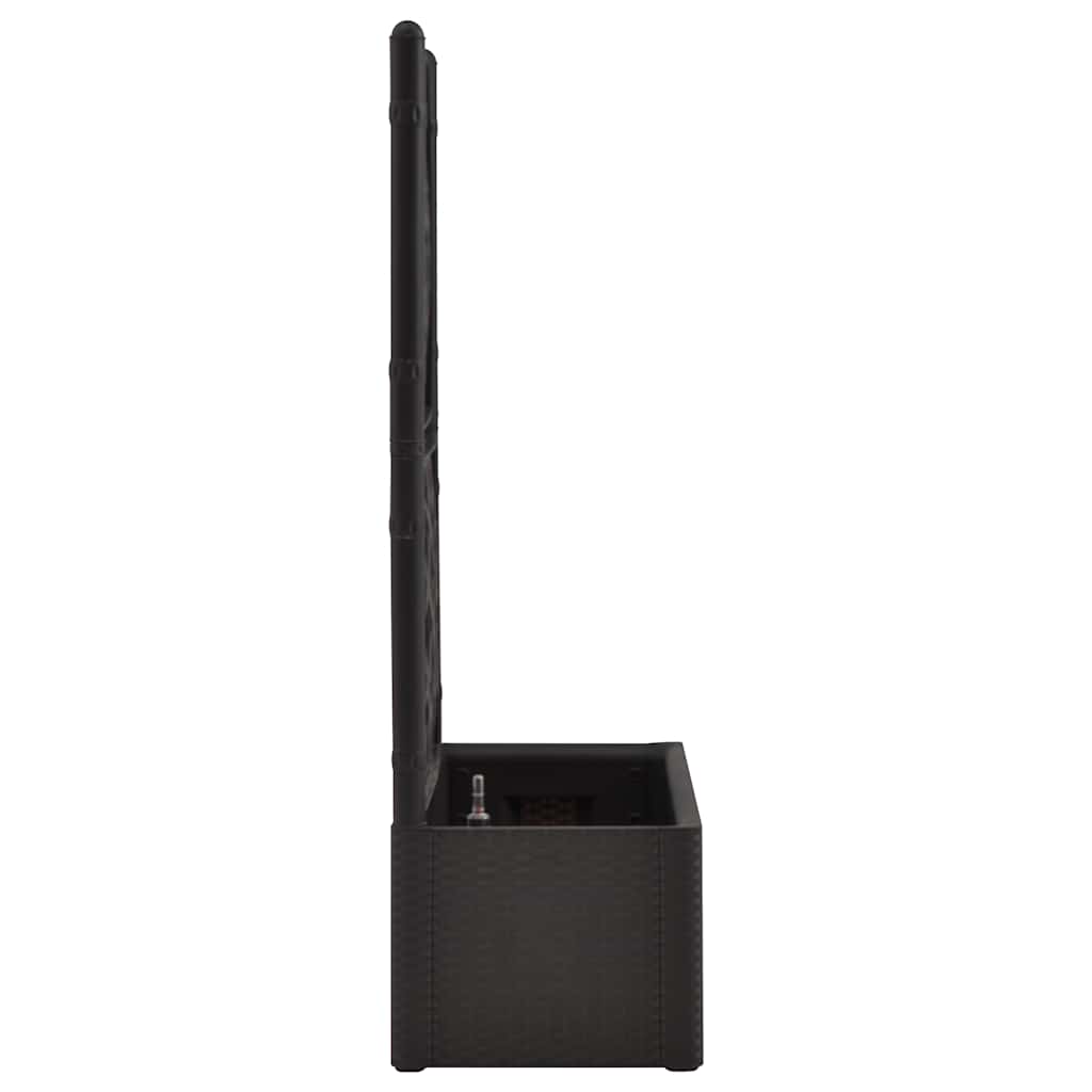 vidaXL Ζαρντινιέρα Κήπου Ανθρακί με Καφασωτό και Αυτόματο Πότισμα