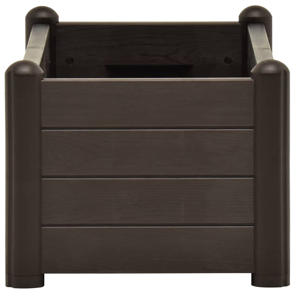 vidaXL Ζαρντινιέρα Υπερυψωμένη Μόκα 100 x 43 x 35 εκ. Πολυπροπυλένιο