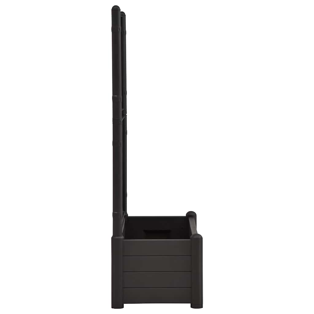 vidaXL Ζαρντινιέρα Κήπου με Καφασωτό Ανθρακί 100 x 43 x 142 εκ. από PP