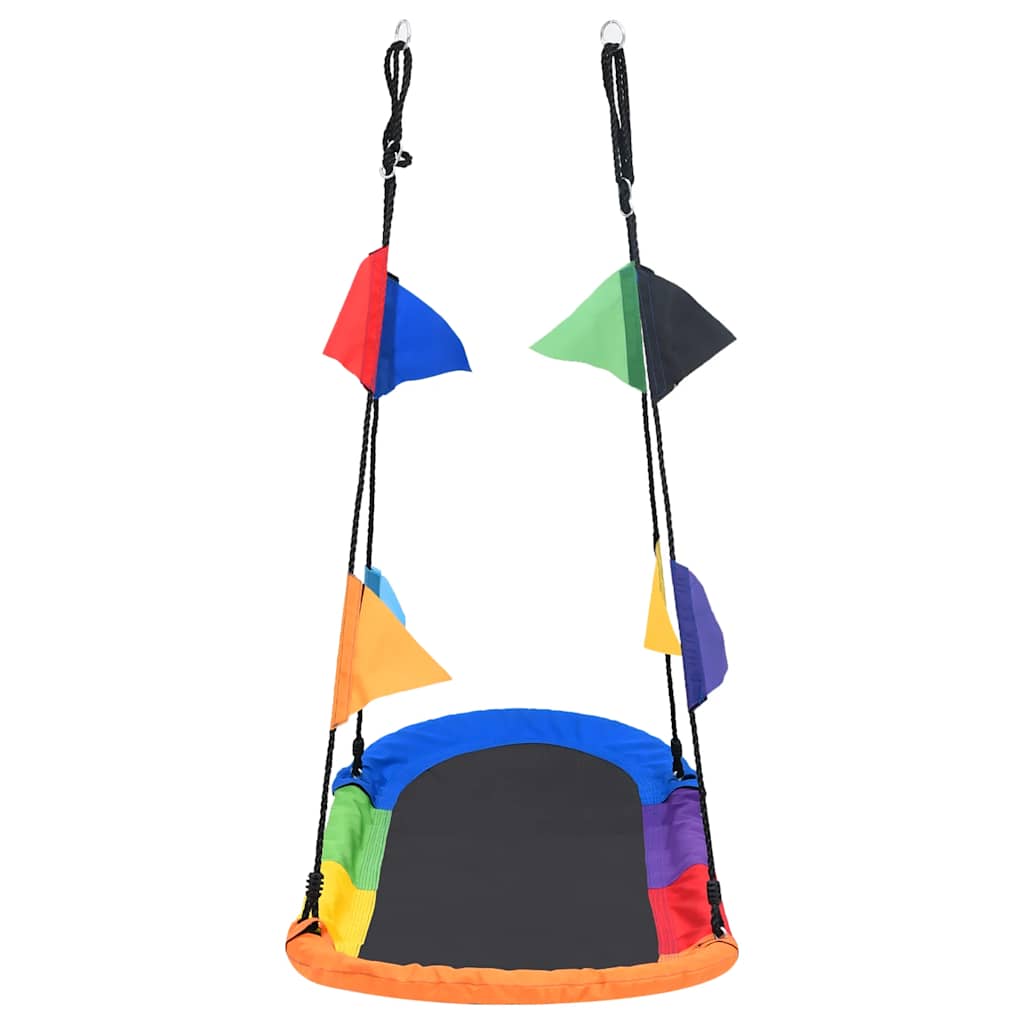 vidaXL Κούνια Φωλιά με Σημαίες 165 x 70 εκ.