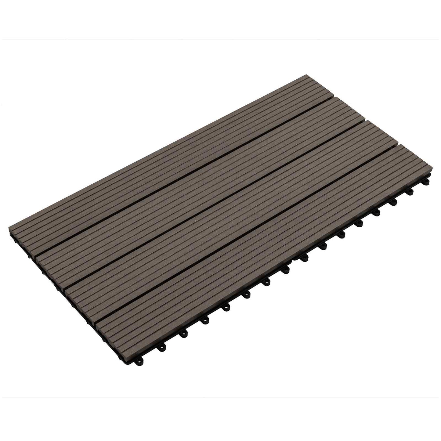 vidaXL Πλάκα Κατασκευής 6 pcs Σκούρο Καφέ 60 x 30 cm WPC