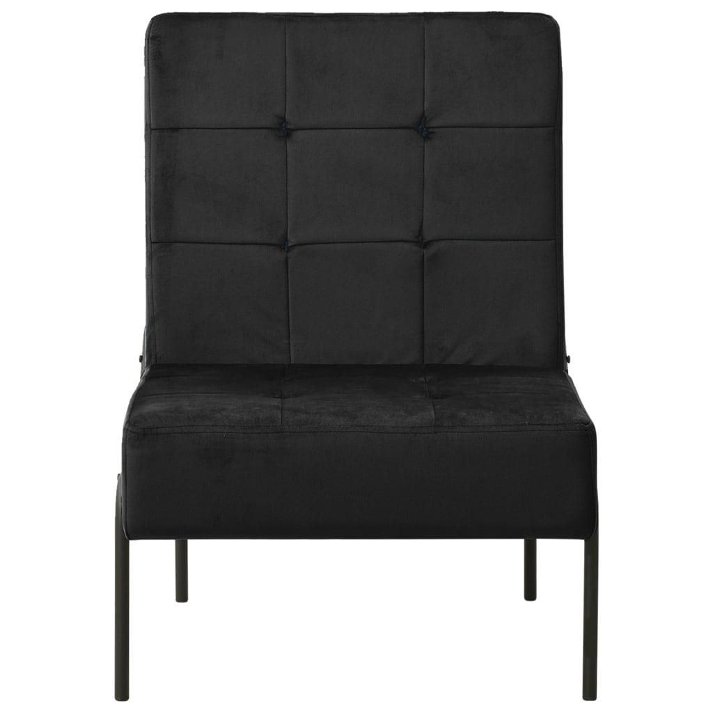 vidaXL Καρέκλα Χαλάρωσης 65 x 79 x 87 Μαύρη Βελούδινη
