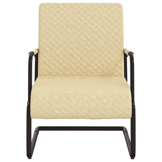 vidaXL Καρέκλα «Πρόβολος» Κρεμ από Συνθετικό Δέρμα