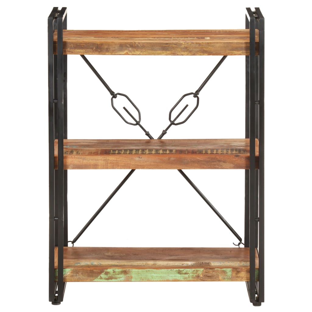 vidaXL Βιβλιοθήκη με 3 Επίπεδα 60x30x80 εκ. Μασίφ Ανακυκλωμένο Ξύλο