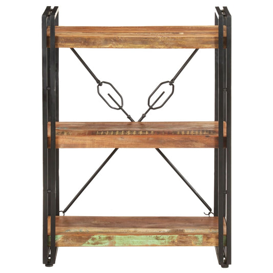vidaXL Βιβλιοθήκη με 3 Επίπεδα 60x30x80 εκ. Μασίφ Ανακυκλωμένο Ξύλο