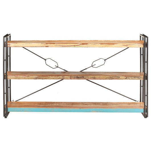 vidaXL Βιβλιοθήκη με 3 Επίπεδα 140x30x80 εκ. Μασίφ Ανακυκλωμένο Ξύλο