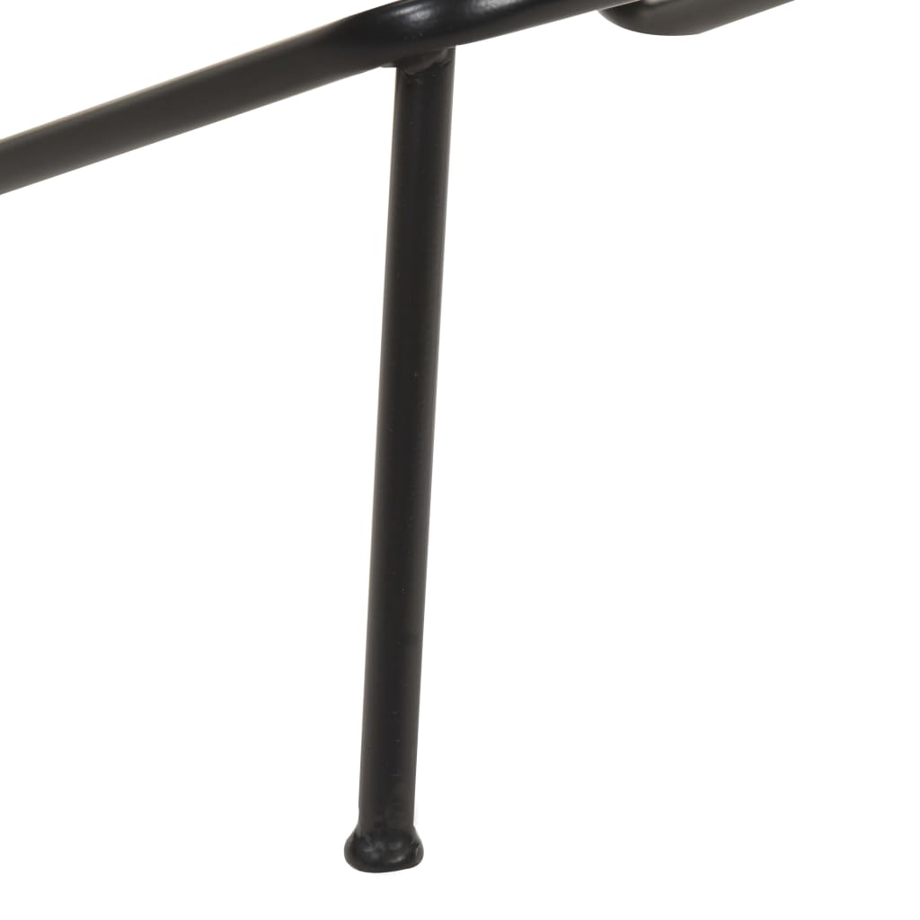 vidaXL Σκαμπό Μπαρ 4 τεμ. Μαύρα από Γνήσιο Δέρμα