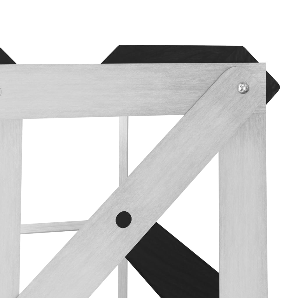 vidaXL Ραφιέρα/Σταντ Κρασιών για 12 Φιάλες Μαύρη Μασίφ Ξύλο Πεύκου