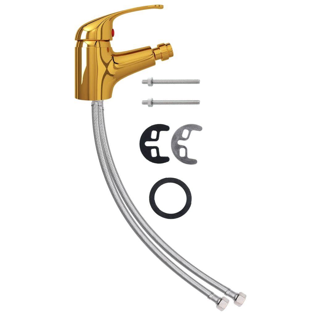 vidaXL Μπαταρία Μπιντέ Αναμεικτική Χρυσή 13 x 12 εκ.