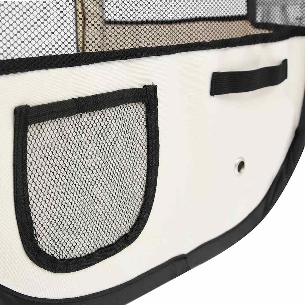 vidaXL Πάρκο Σκύλου Πτυσσόμενο Μπλε 145x145x61 εκ. με Σάκο Μεταφοράς