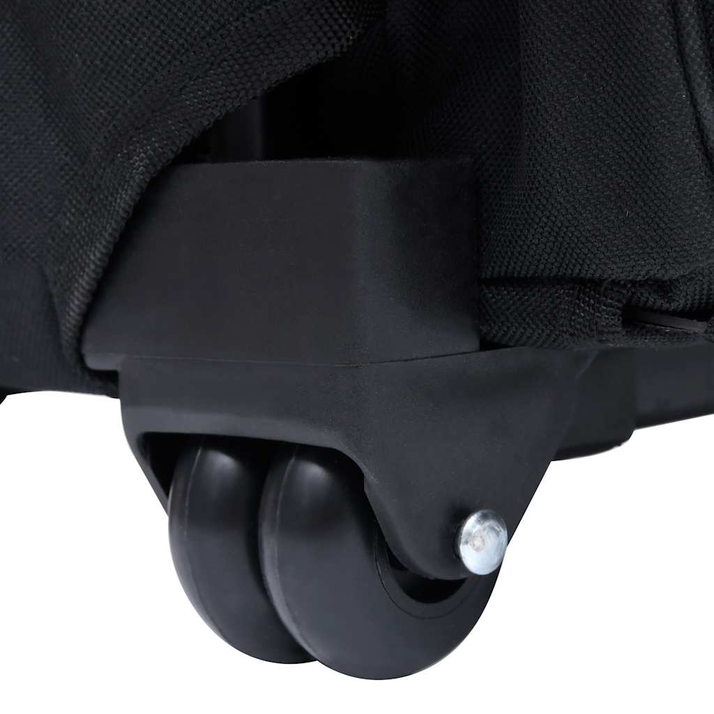 vidaXL Τσάντα Μεταφοράς Κατοικίδιων Αναδιπλούμενη Πολυχρηστική Μαύρη