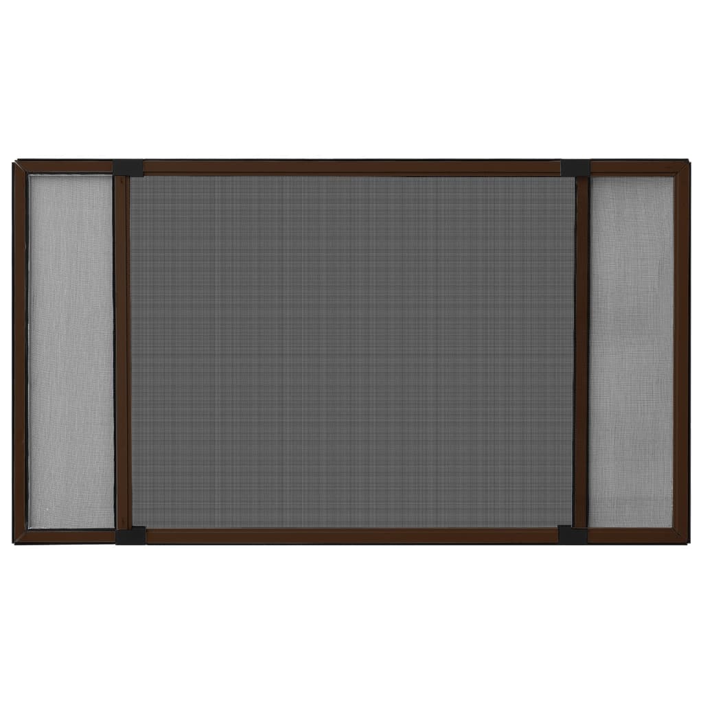 vidaXL Σήτα Παραθύρου Επεκτεινόμενη Καφέ (100-193)x75 εκ.