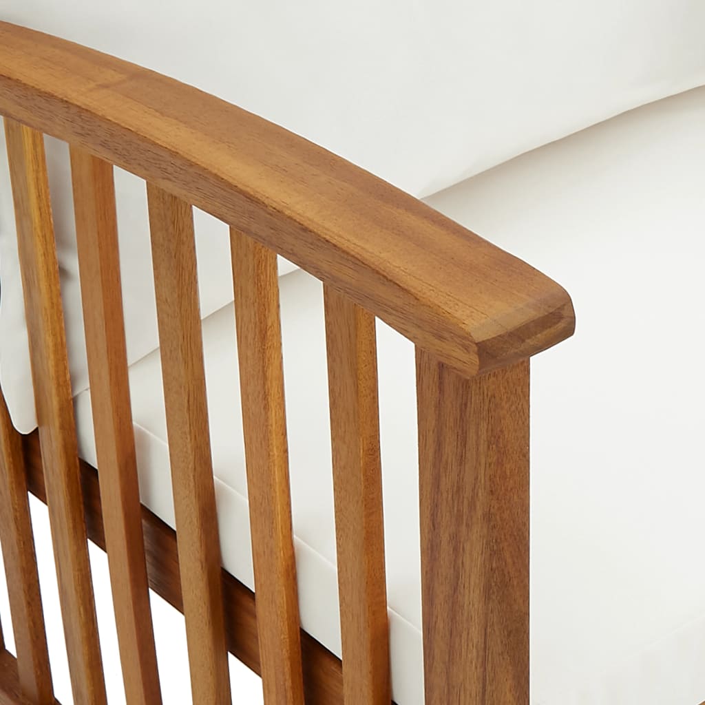 vidaXL Σαλόνι Κήπου 5 Τεμαχίων από Μασίφ Ξύλο Ακακίας με Μαξιλάρια