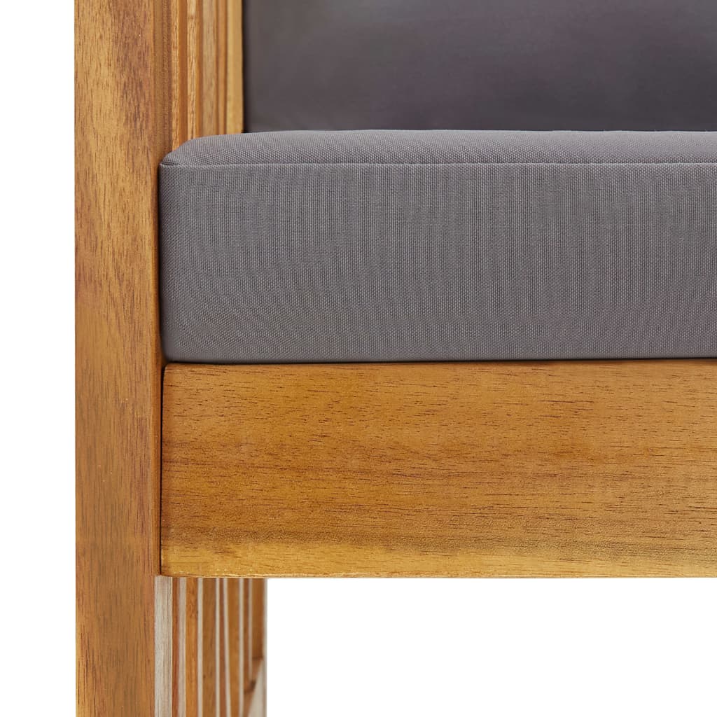 vidaXL Σαλόνι Κήπου 5 Τεμαχίων από Μασίφ Ξύλο Ακακίας με Μαξιλάρια