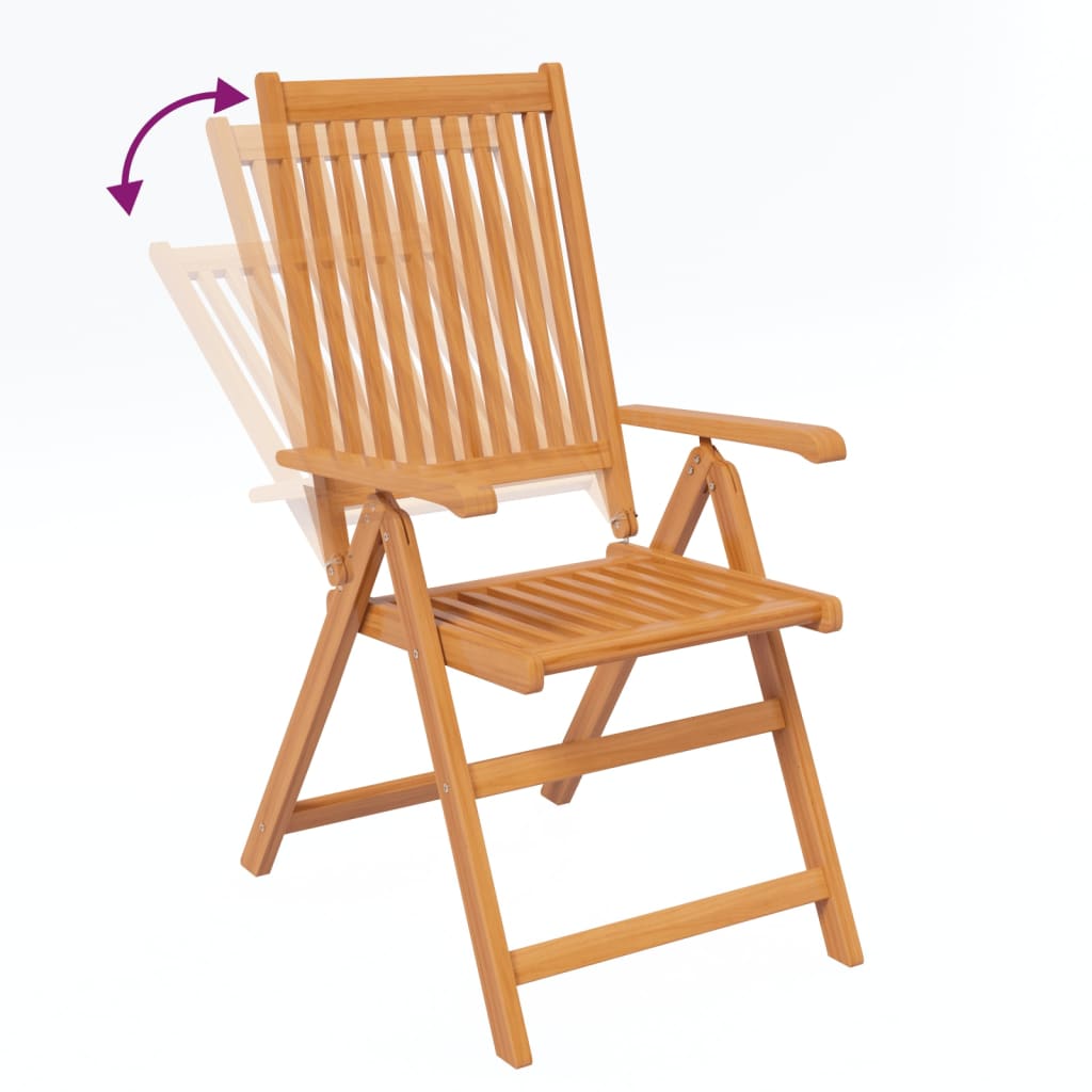 vidaXL Σετ Τραπεζαρίας Κήπου 5 τεμ. από Μασίφ Ξύλο Ακακίας 150-200 εκ.