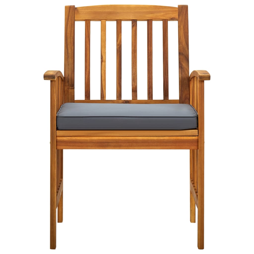 vidaXL Σετ Τραπεζαρίας Κήπου 9 τεμ. Μασίφ Ξύλο Ακακίας με Μαξιλάρια