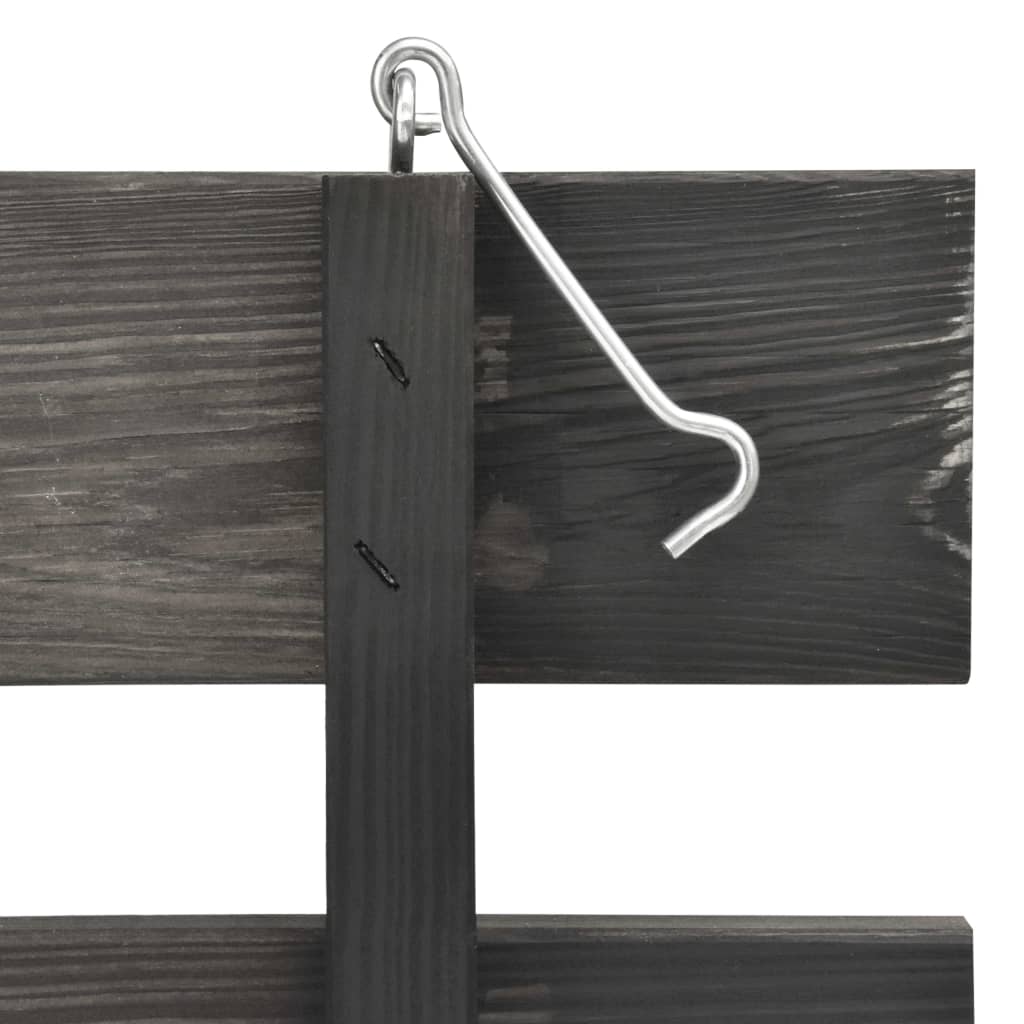 vidaXL Πλαίσιο Τριπλό για Κάδους 210x75x121 εκ. Βαμμένο Μασίφ Πεύκο