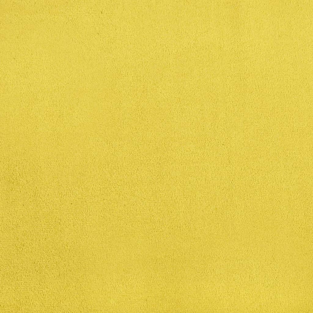vidaXL Καρέκλες Τραπεζαρίας 4 τεμ. Κίτρινο Μουσταρδί Βελούδινες
