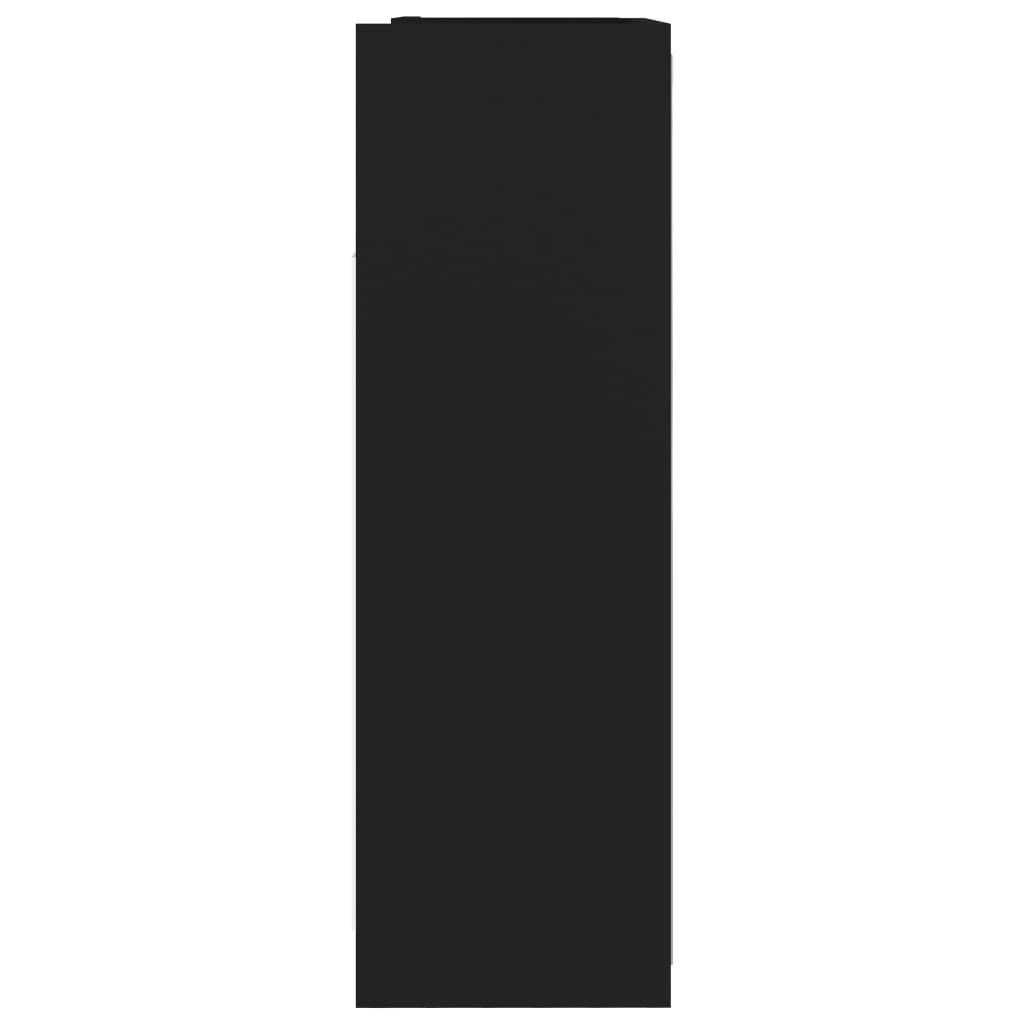vidaXL Καθρέφτης Μπάνιου Μαύρο 62,5 x 20,5 x 64 εκ. από Επεξ. Ξύλο