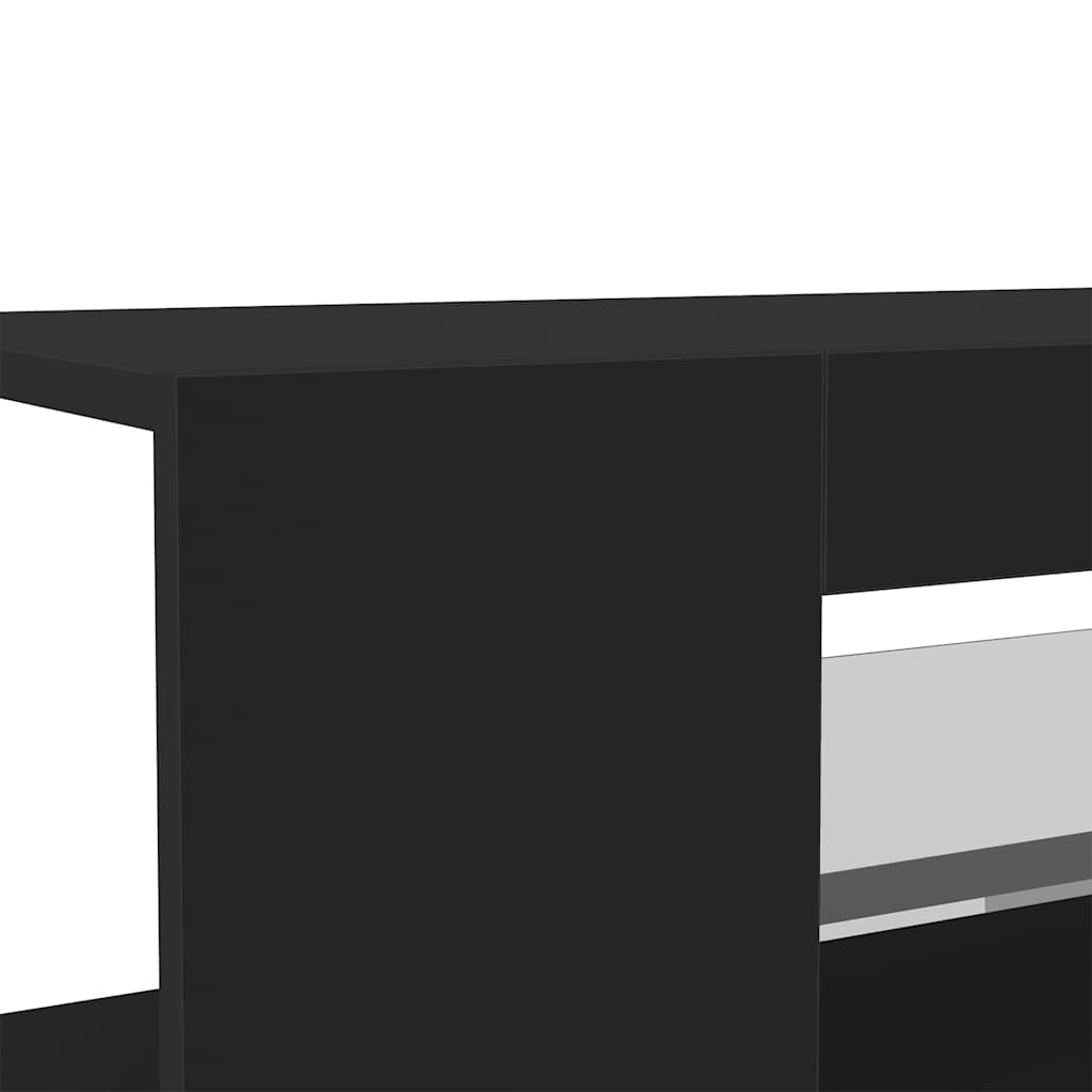 vidaXL Έπιπλο Τηλεόρασης με LED Μαύρο 90x39x30 εκ.