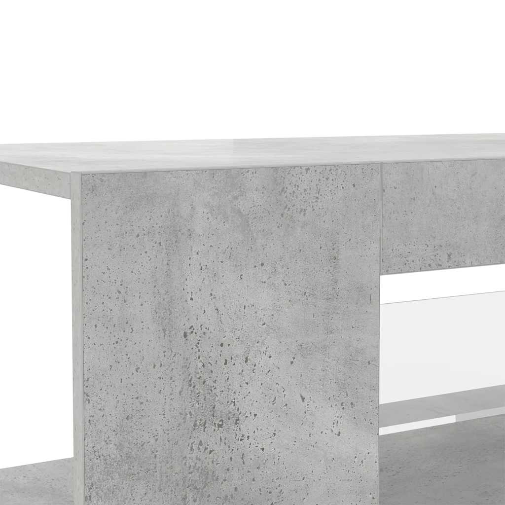 vidaXL Έπιπλο Τηλεόρασης με LED Γκρι Σκυροδέματος 90x39x30 εκ.