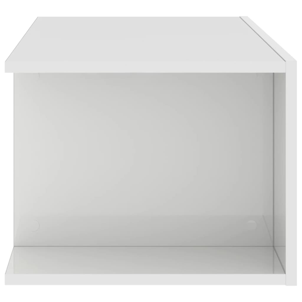 vidaXL Έπιπλο Τηλεόρασης με LED Γυαλιστερό Λευκό 90x39x30 εκ.