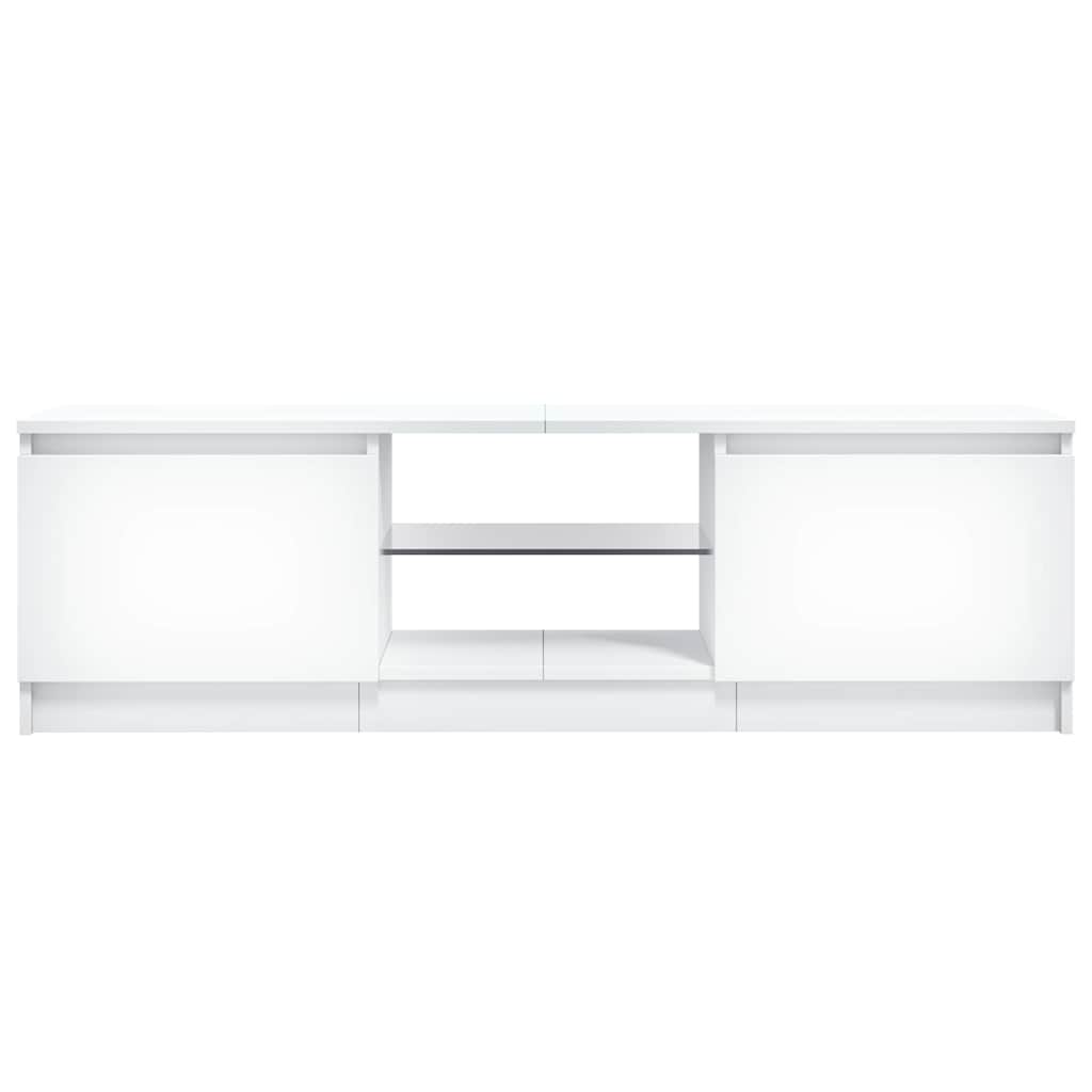 vidaXL Έπιπλο Τηλεόρασης με LED Λευκό 120 x 30 x 36 εκ.