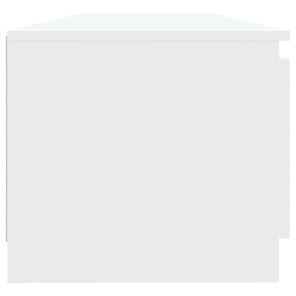 vidaXL Έπιπλο Τηλεόρασης με LED Λευκό 140x40x36 εκ.