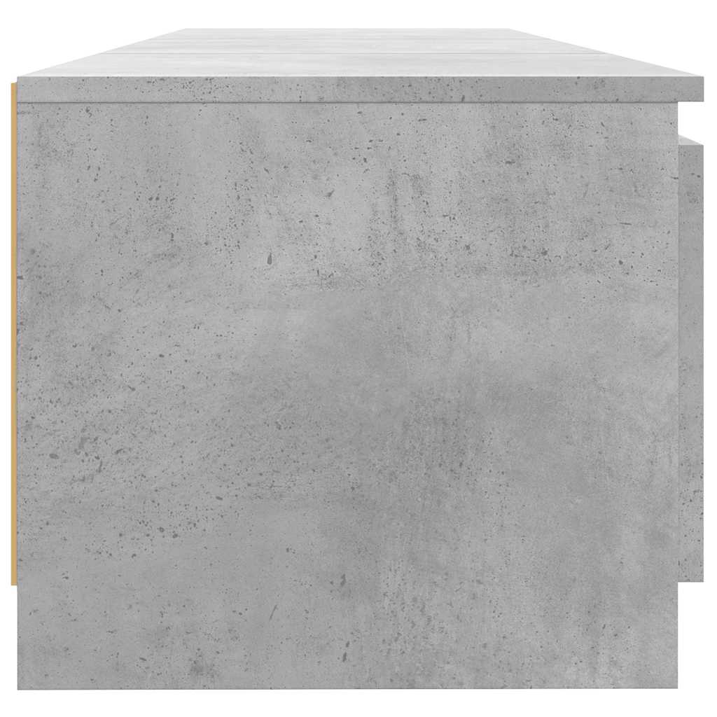 vidaXL Έπιπλο Τηλεόρασης με LED Γκρι Σκυροδέματος 140x40x36 εκ.