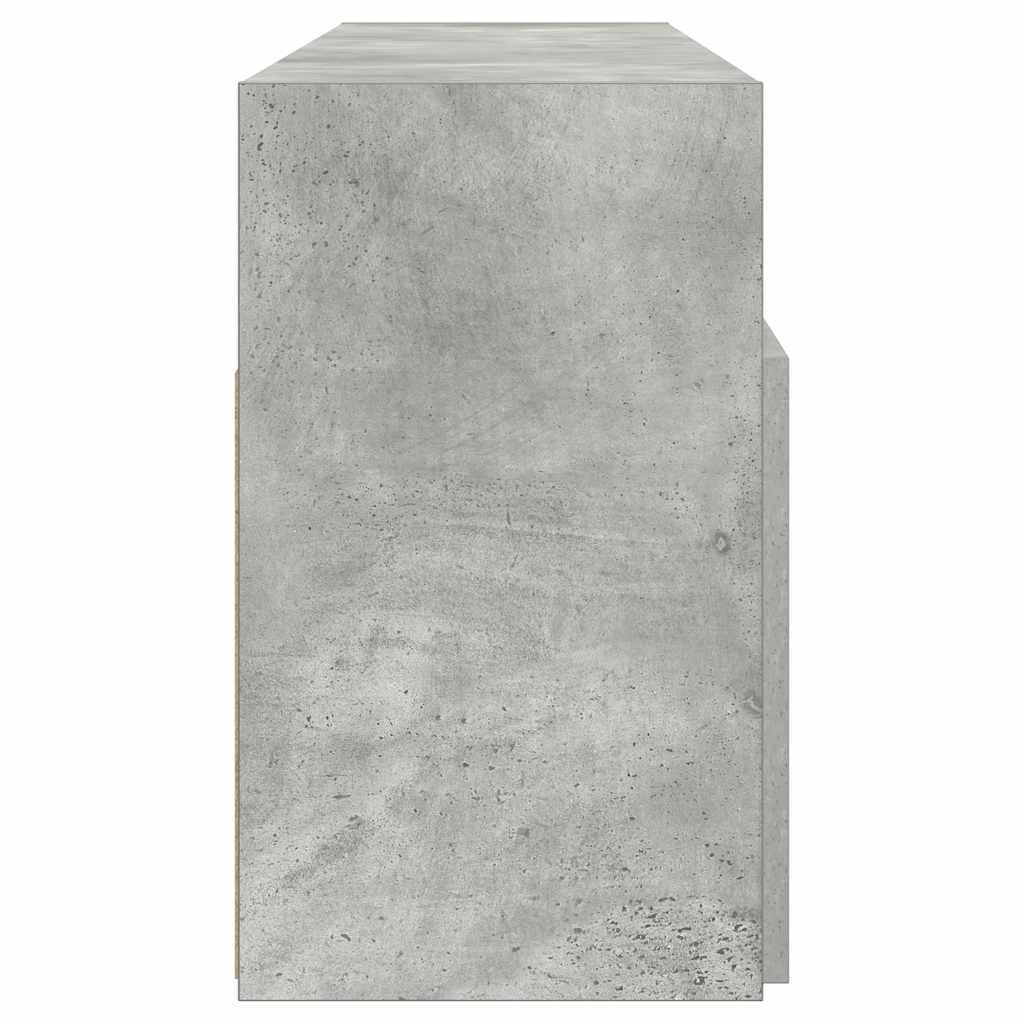 vidaXL Έπιπλο Τηλεόρασης με LED Γκρι Σκυροδέματος 120x30x50 εκ.