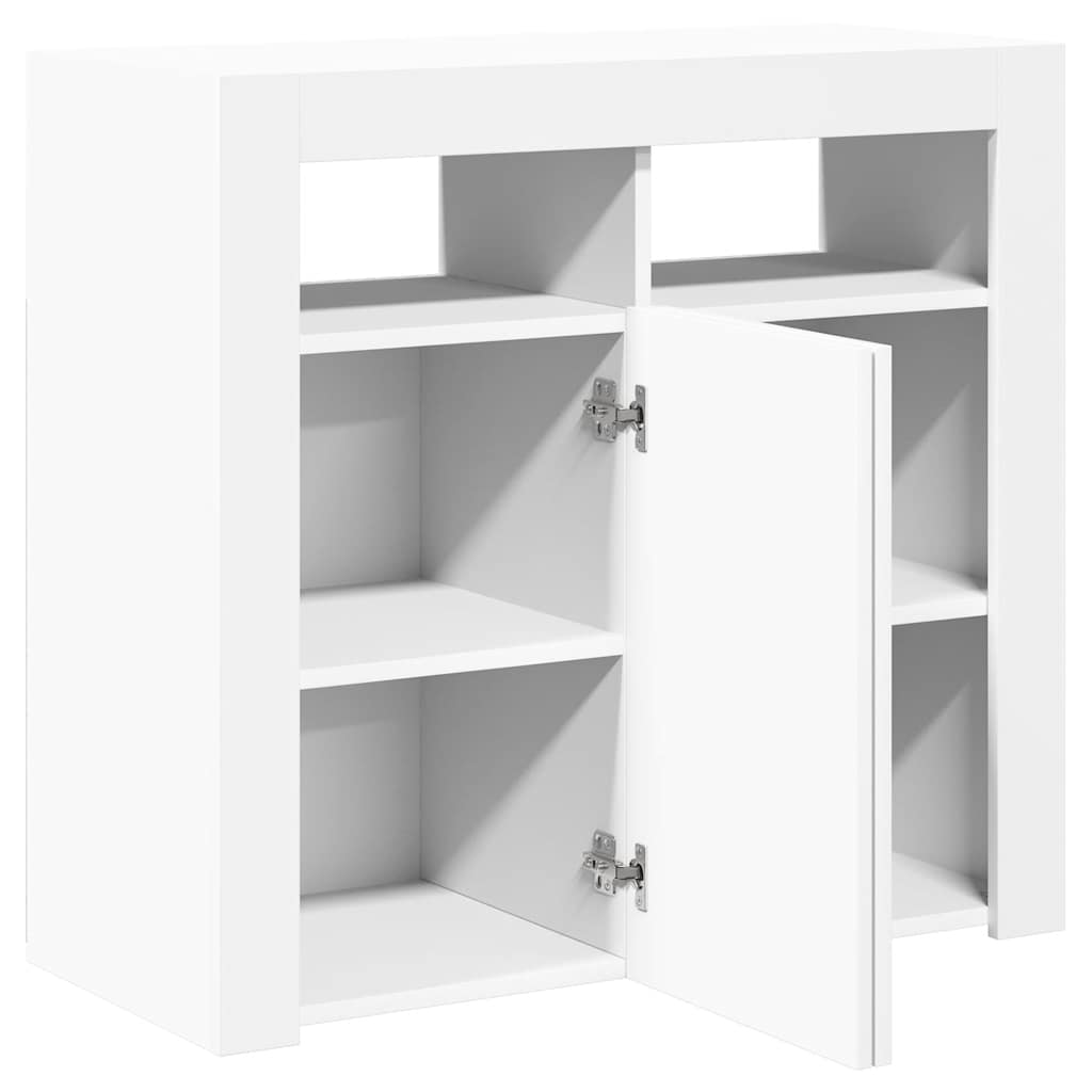 vidaXL Ντουλάπι με LED Λευκό 80 x 35 x 75 εκ.