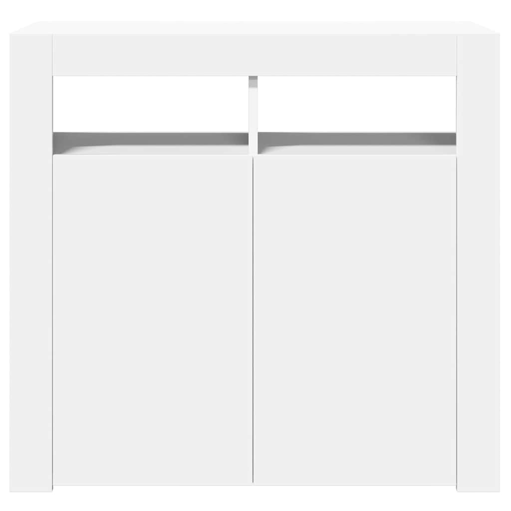 vidaXL Ντουλάπι με LED Λευκό 80 x 35 x 75 εκ.