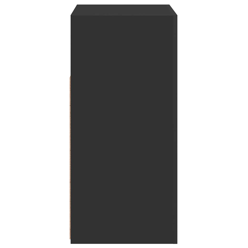 vidaXL Ντουλάπι με LED Μαύρο 80 x 35 x 75 εκ.