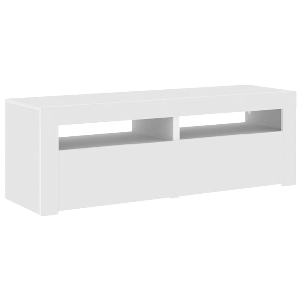 vidaXL Έπιπλο Τηλεόρασης με LED Λευκό 120x35x40 εκ.