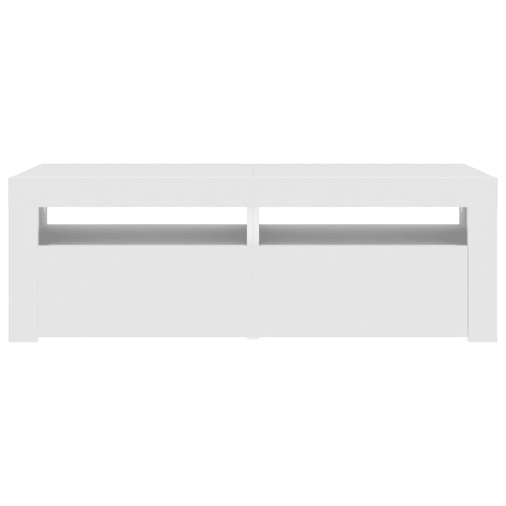 vidaXL Έπιπλο Τηλεόρασης με LED Λευκό 120x35x40 εκ.