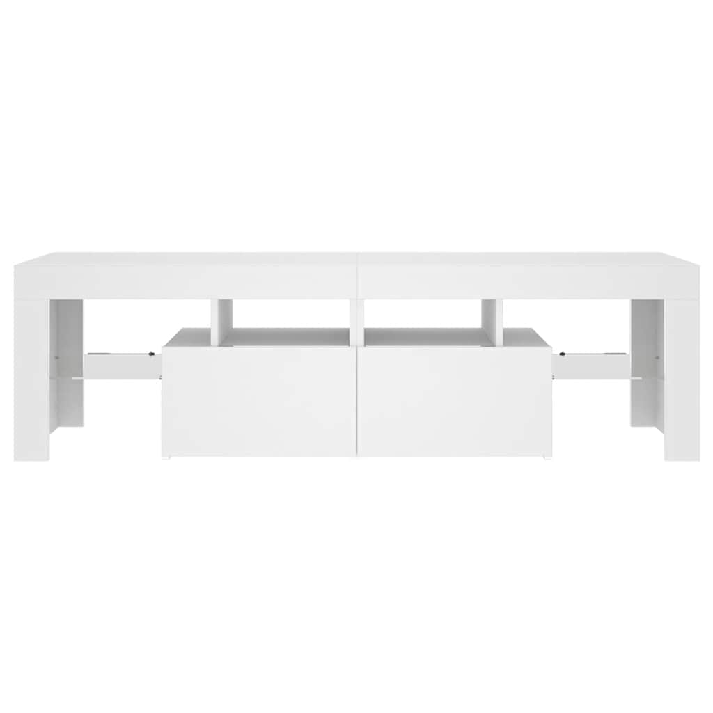 vidaXL Έπιπλο Τηλεόρασης με LED Λευκό 140 x 36,5 x 40 εκ.