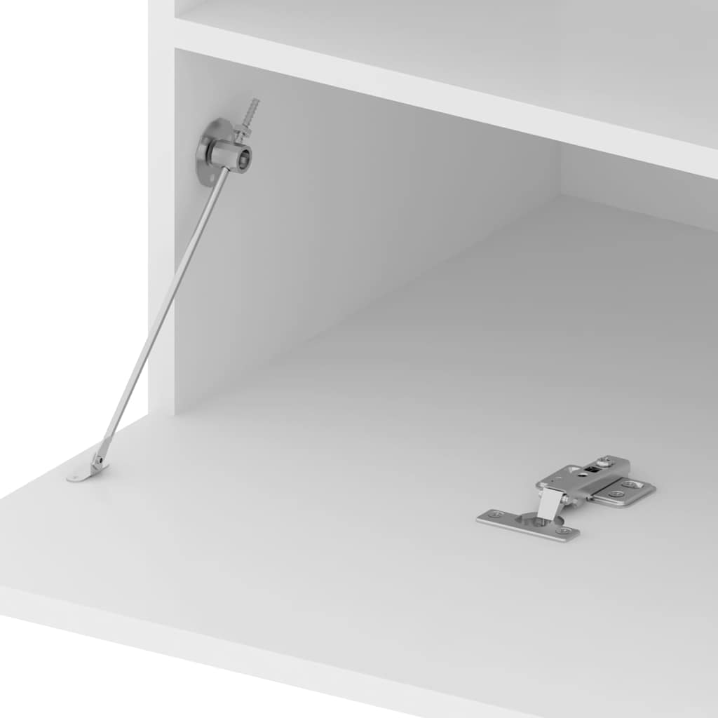 vidaXL Έπιπλα Τηλεόρασης με LED 2 τεμ. Λευκό 75 x 35 x 40 εκ.