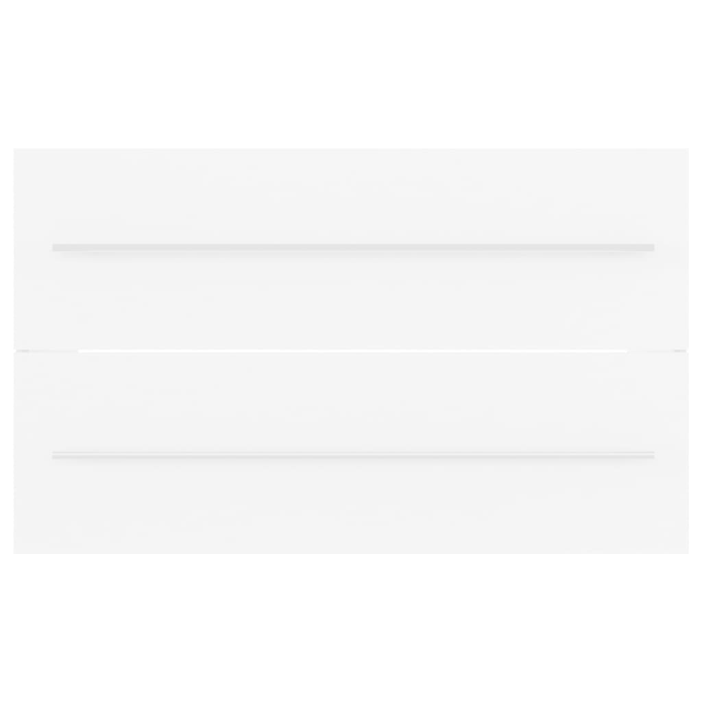 vidaXL Ντουλάπι Νιπτήρα Λευκό 80 x 38,5 x 48 εκ. από Επεξ. Ξύλο