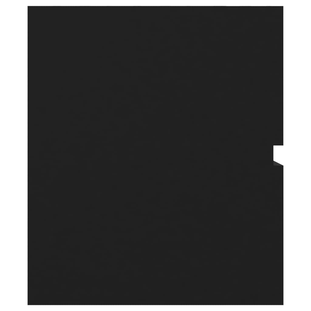 vidaXL Ντουλάπι Νιπτήρα Μαύρο 100x38,5x45 εκ. από Επεξ. Ξύλο