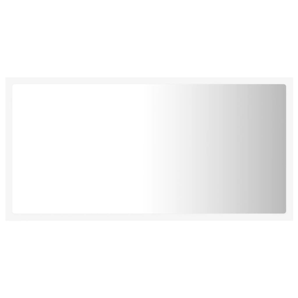 vidaXL Καθρέφτης Μπάνιου με LED Λευκός 80 x 8,5 x 37 εκ. Ακρυλικός