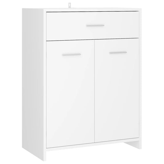 vidaXL Ντουλάπι Μπάνιου Λευκό 60 x 33 x 80 εκ. από Επεξ. Ξύλο
