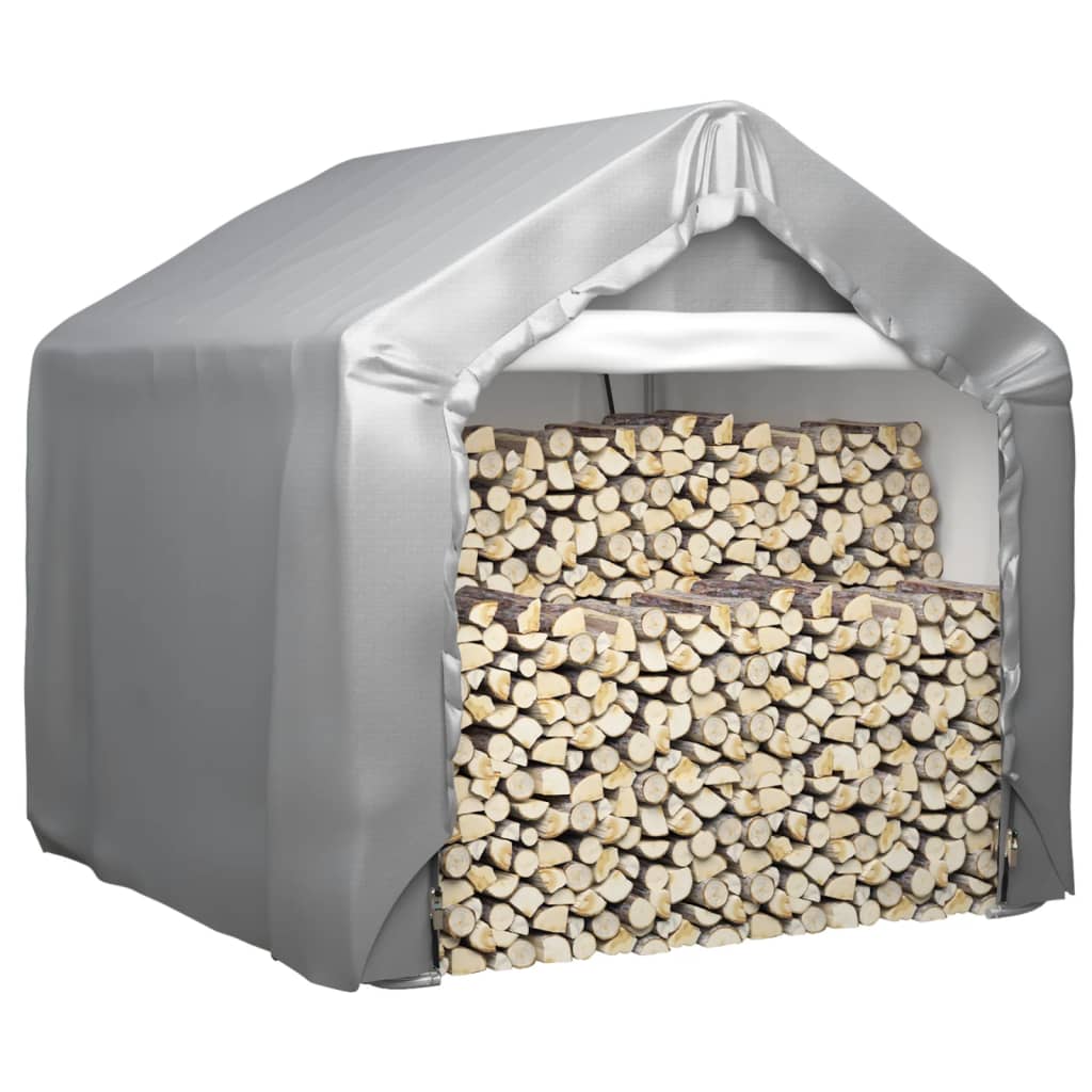 vidaXL Σκηνή Αποθήκευσης Γκρι 180 x 180 εκ. από Γαλβανισμένο Χάλυβα