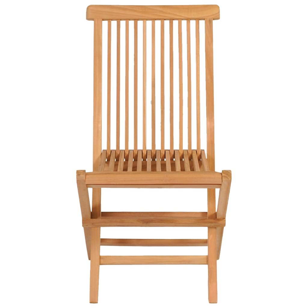 vidaXL Σετ Τραπεζαρίας Κήπου 5 Τεμαχίων από Μασίφ Ξύλο Teak