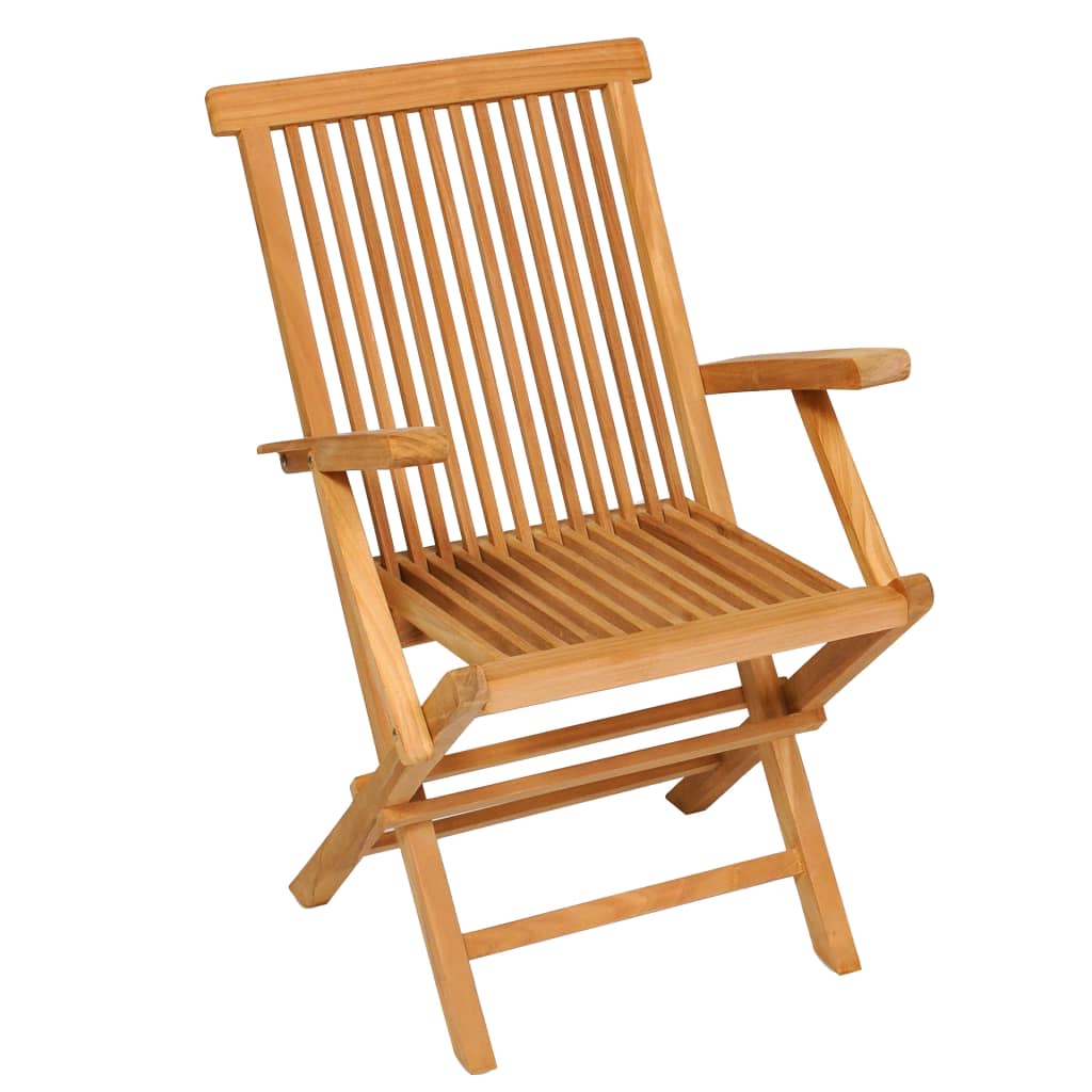 vidaXL Σετ Τραπεζαρίας Κήπου 7 Τεμαχίων από Μασίφ Ξύλο Teak