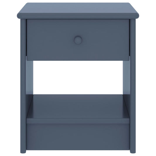 vidaXL Κομοδίνο Ανοιχτό Γκρι 35 x 30 x 40 εκ. Μασίφ Ξύλο Πεύκου