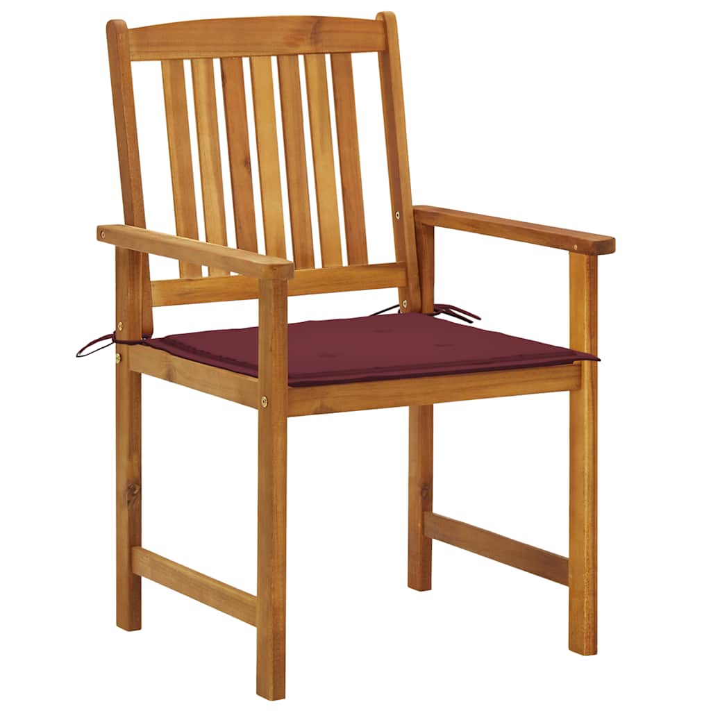 vidaXL Καρέκλες Κήπου 2 τεμ. από Μασίφ Ξύλο Ακακίας με Μαξιλάρια